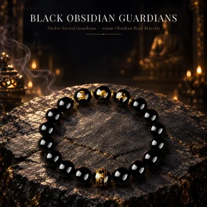 Putuoshan Obsidian Guardian Bracelet — main product photo
