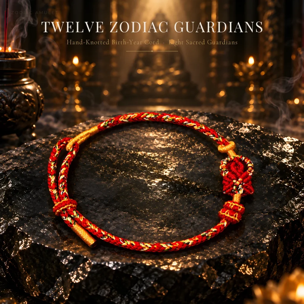 12 Zodiac Birth-Year Guardian Red Cord Bracelet