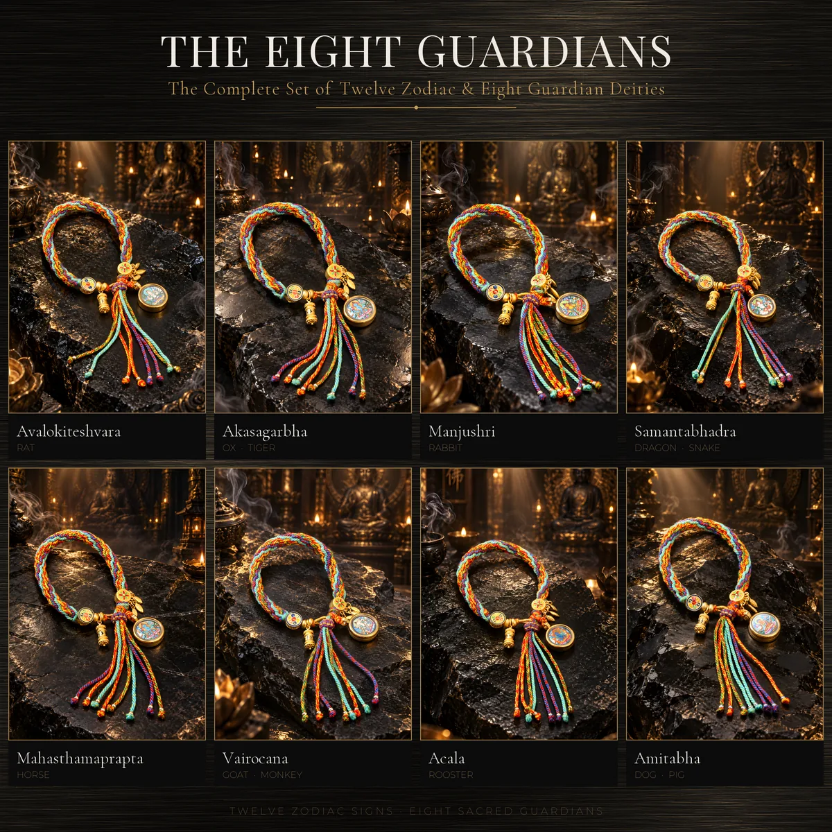 Eight Guardian Deities Thangka Bracelet — product photo 4